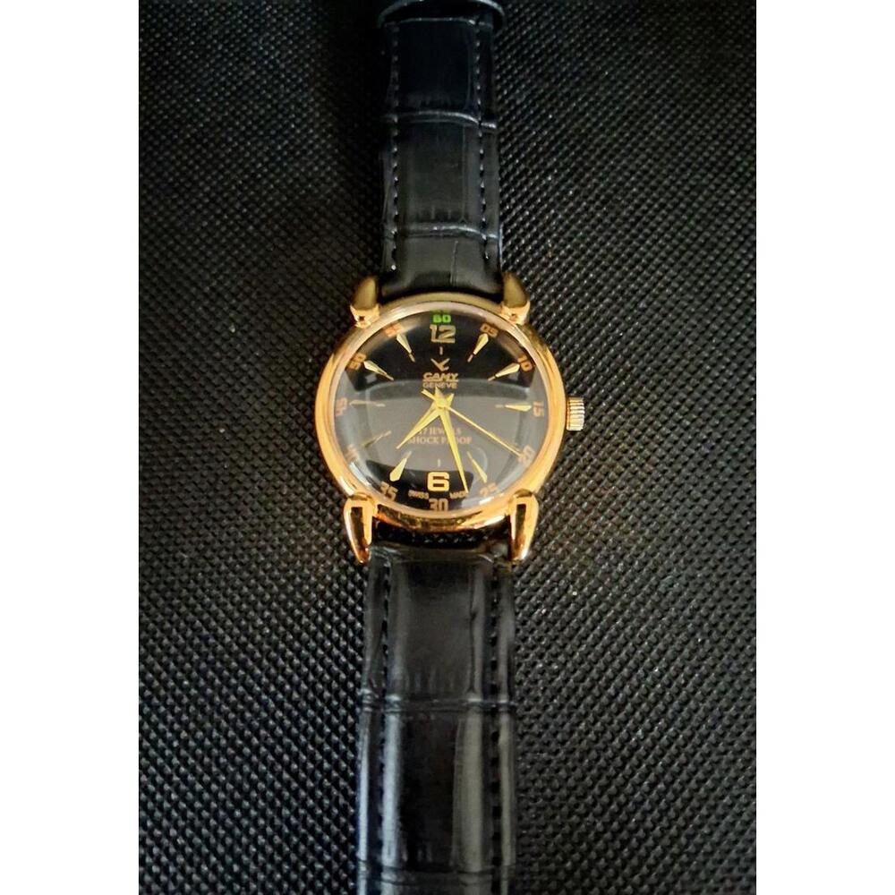 Vintage Camy Men's Leather Mechanical Watch RARE - Picture 5 of 8